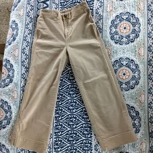 High rise wide leg crop size 0